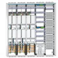 Hager Zählerschrank 5 Zähler TSG Verteiler mit APZ und Multimedia