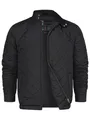 Indicode Herren INDoro Steppjacke mit Stehkragen und Rautensteppung | Daunenjacke für Männer Black, XL
