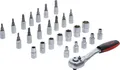 BGS DIY Steckschlüsselsatz 27-tlg 1/4" Pro Torque Bits Heimwerker Set Knarre Set