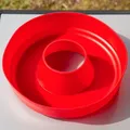 Omnia Silikonbackform 2.0 für Campingbackofen rot