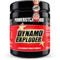 DYNAMO EXPLODER | Premium Fitnessbooster für mehr Kraft, Fokus und Wachheit mit Koffein, Guarana, Taurin, Magnesium, Vitaminen & unserer Spezialmatrix | Fresh Lime | 500g | MADE IN GERMANY