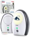 reer Rigi Digital Babyphone | 300 m Reichweite | Mit Nachtlicht und Gegensprechfunktion | VOX-Funktion | FHSS-Technologie | Akku- oder Netzbetrieb | Qualität vom Erfinder