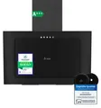 KKT KOLBE Dunstabzugshaube 60 cm Umluft Abluft Kopffrei Wandhaube Schwarz Glas LED-Beleuchtung VTH6004S