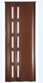 Falttür Schiebetür mahagoni mit Riegel Verriegelung Fenster H.201 cm B.94 cm