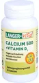 LANGER-vital Calcium 500 + Vitamin D3 zur Erhaltung normaler Knochen und Zähne, 90 St. Tabletten
