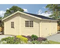 Doppelgarage Outdoor Life Falkland mit Holztoren 628,6 x 635 cm natur