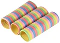 PAPSTAR Luftschlangen "Stripes" aus Papier 5 Farben 3 Rollen