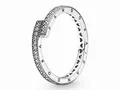 Pandora Silber 199491C01-52 Funkelnder überlappender Ring - Zirkonia Gr. 52