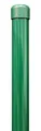 Alberts 612788 Zaunpfosten für Fix-Clip pro | für die Befestigung mit Einschlag-Bodenhülsen | zinkphosphatiert, grün kunststoffbeschichtet | Länge 1500 mm | Schellen-Ø 34 mm