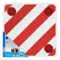 Warntafel 50 x 50 cm mit Rückstrahlern | Anhänger Transporter Wohnwagen Zubehör