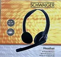 Schwaiger HS1000 PC Headset Mikrofon 3,5mm Klinke 1,7m Schwarz