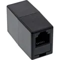 InLine ISDN Kupplung 2x RJ45 Buchse, RJ45 female, RJ-45, Schwarz