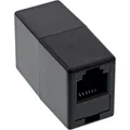 InLine® ISDN / LAN / DSL Kupplung 2x RJ45 Buchse schwarz