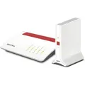 FRITZ!Box 7590 AX ohne ISDN + FRITZ!Repeater 3000 AX Bundle mit WiFi 6 Router und WiFi 6 Repeater