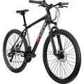 Zündapp FX27 Mountainbike 27,5 Zoll Hardtail 160 - 185 cm Fahrrad MTB 21 Gänge - Schwarz/Rot