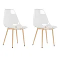 vidaXL Esszimmerstuhl, Essstühle 2 Stk. Transparent PET