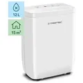 TROTEC Raumentfeuchter elektrisch TTK 27 E – Leistung 12 L/Tag – Fläche 15 m2 / 37 m3 – Entfeuchtungsgerät mit Autoabschaltung