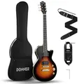 Donner DLP-124 Electric Guitar Classic Humbucker H-H Pickups Solid Body With Bag