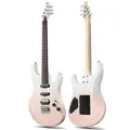 Donner DMT-66 E-Gitarre mit Gigbag, Tremolohebel, Solid Body, Farbverlauf Rosa