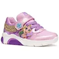Geox J FADINLIGHT GIRL DISNEY PRINCESS RAPUNZEL Sneaker Halbschuh mit Blinkfunktion, Größenschablone zum Download lila|rosa 30 EU