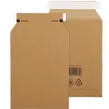 Smartboxpro Versandtaschen 210100425, braun, A4, ohne Fenster, haftklebend, aus Karton, 25 Stück
