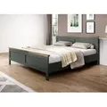 Modernes Bett 180x200 EROL – Grün / Lefkas-Eiche - Grün
