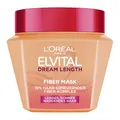 L'Oréal Paris Elvital Dream Length Fiber Mask, Regeneriert geschädigte Haarlängen, mit Peptiden, Haarkur speziell für langes, dünnes Haar, gegen Haarbruch, mehr Fülle & Glanz, 1x300ml