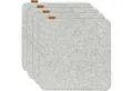 Miqio Sitzkissen 4 er Set Sitzkissen 4 Sitzauflage mit Antirutschnoppen 35 x 35 cm, Nachhaltig: Aus recycelten PET Flaschen hergestellt.