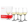 Spiegelau Weißweingläser 380 ml, 4 Stück, Winelovers, 4090182, Weingläser aus Kristallglas, Weißwein Gläser spülmaschinenfest