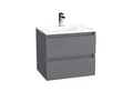BADEDU Badmöbel-Set Badezimmermöbel-Set, Waschtisch-Set, Skandinavisches Design