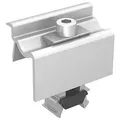 K2 Systems PV-Befestigung silberne Endklemme für Rahmenhöhe 30-42 mm für Single- und SolidRail-System (* 0% MwSt. gem. §12 Abs. 3 UstG)