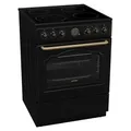 Gorenje GECS6B71CLB Elektroherd, Freistehender Herd, Schwarz, Drehregler, Vorne oben, Metall, Boden - Schwarz