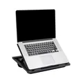 LTADJUSTBLK Verstellbarer tragbarer Schreibtisch mit 8 Positionen und eingeba...