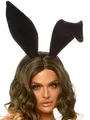 Leg Avenue Damen Bendable Velvet Bunny Ears Panamahut, Schwarz (Black), (Herstellergröße: One sizeUk 6-12)