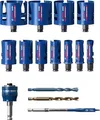 Bosch Expert Construction Material - Lochsägenset - für Ziegelsteine, Spanplatte, Weichholz, glasfaserverstärkter Kunststoff, weiche Fliesen - 15 Stücke