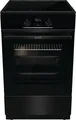 Gorenje GEIT5C60BPG Stand Elektroherd mit Induktionskochfeld, 50 cm breit, 70 L, Pizza-Funktion, FrozenBake, AirFry, Kindersicherung, TouchControl, schwarz