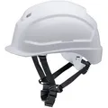 Uvex Schutzhelm pheos S-KR, 9772034, EN 397, mit 6-Punkt-System & Kinnriemen, Größe 52-61, weiß