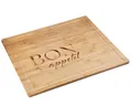 KESPER 58597-13 Schneide- und Abdeckplatte Motiv BON APPETIT aus Bambus / Her...