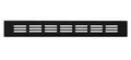 Lüftungsgitter Lüftungsgitter LG-3004 BL Schwarz eloxiert Stegblech 300 x 40 mm, für Feuchträume geeignet