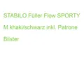 STABILO Füller Flow SPORTY M khaki/schwarz inkl. Patrone Blister (B-55142-5)
