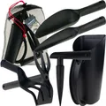 INWN01 6-in-1 Gartengeräte-Set mit Rechen, Schaufel, Hacke & Tasche