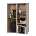 Bücherregal, 5 Etagen, 60cm breit, Aschbraun, Vielseitig, Modular, Offenes Re...