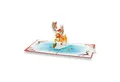 paperdora Weihnachtskarte 3D Pop-Up-Karte „Weihnachten“ mit Umschlag und Wachssiegel - Grußkarte, Weihnachten Geschenk