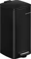 Songmics Mülleimer Küche 30L Stahl Tintenschwarz