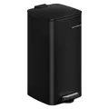Songmics Mülleimer Küche 30L Stahl Tintenschwarz (30 l) (LTB593B02)