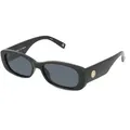 Le Specs UNREAL! Damen-Sonnenbrille Vollrand Eckig Kunststoff-Gestell, schwarz