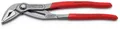KNIPEX 87 51 250 Cobra ES Wasserpumpenzange extra-schlank mit rutschhemmendem Kunststoff überzogen grau atramentiert 250 mm