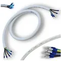 maxgo® Herd-Anschlussleitung Weiß H05VV-F 5G2,5 5x2,5 Ceranfeld 4,5m Elektro-Kabel, (450 cm)