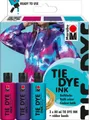Marabu Bastelfarbe Batikfarbe flüssig Tie Dye, 3 x 80 ml