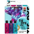 MARABU Tie Dye Ink TREND Set Batik Farbe 3x 80ml für Tshirt Hosen Kissenbezüge